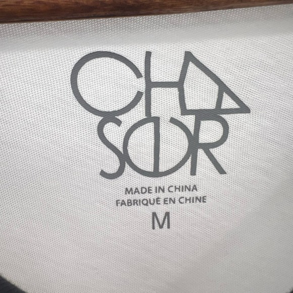 Chaser LOVE Raglan Tee Womens Medium Rainbow Black White Long Sleeve - Picture 5 of 7